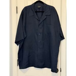 Godbody 3XL Linen Cabana Shirt vacation, resort, quiet luxury